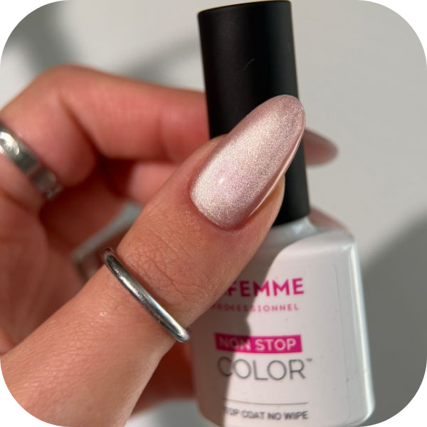 unghie semplici autunno rosa antico