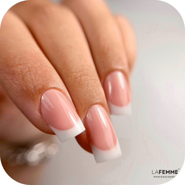 idee unghie autunnali french manicure 