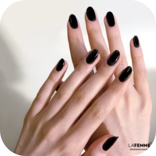 Unghie Nere eleganti halloween