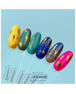 adesivi per unghie con farfalle dorate